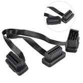 OBD2 Araç Kablo 16 Pin 1 Erkek 2 Dişi Uzatma Teşhis Kablosu